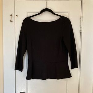 Loft peplum top, size S